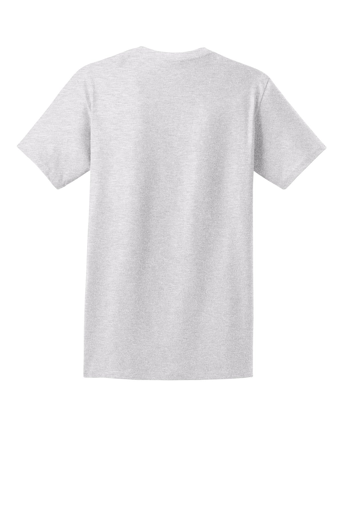 Rear View of Ash Hanes - Authentic 100% Cotton T-Shirt with Pocket. 5590