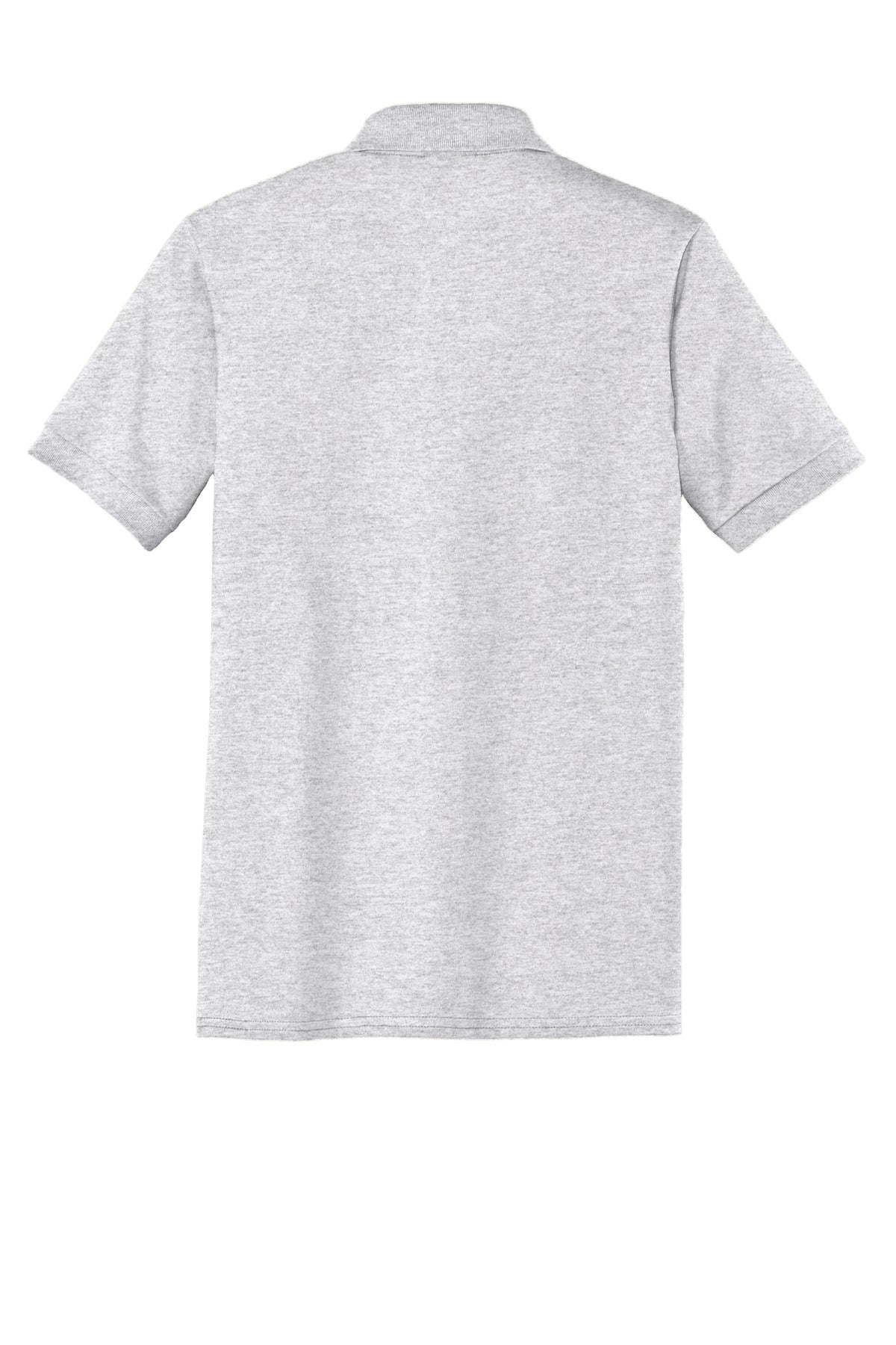 Rear View of Ash Port & Company Core Blend Jersey Knit Pocket Polo. KP55P