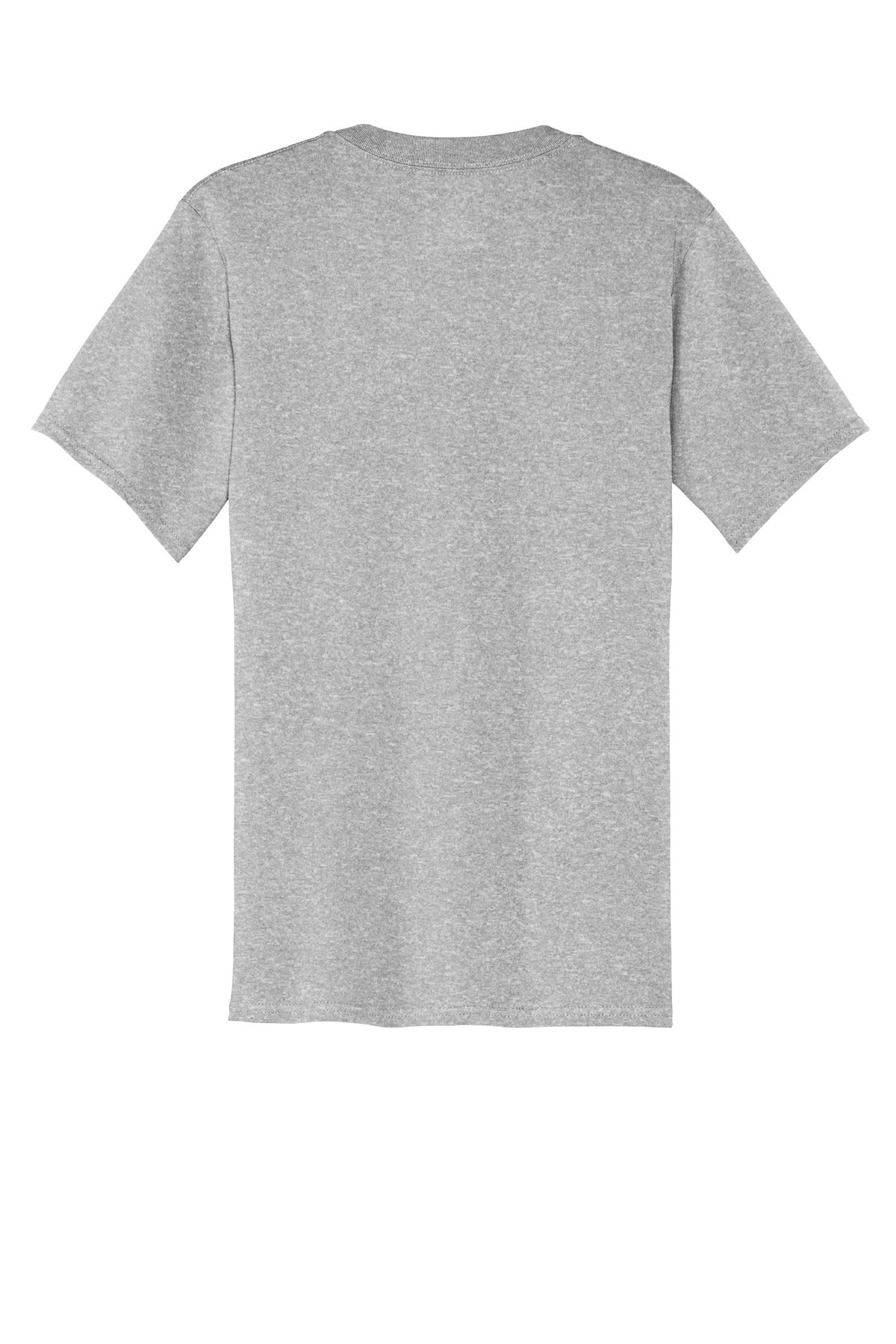 Rear View of Ash Port & Company Core Cotton Pocket Tee. PC54P