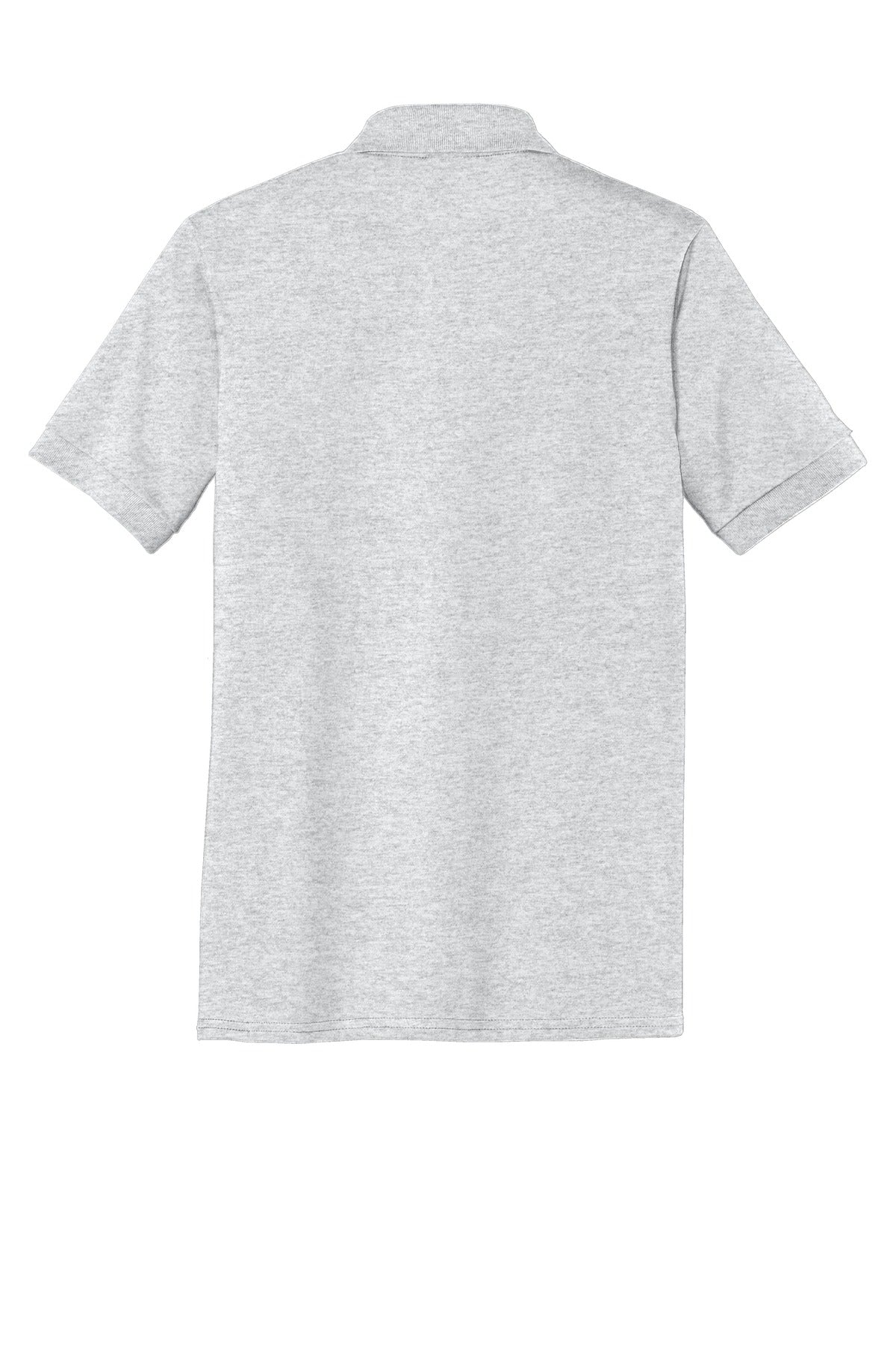Rear View of Ash Port & Company Tall Core Blend Jersey Knit Polo. KP55T