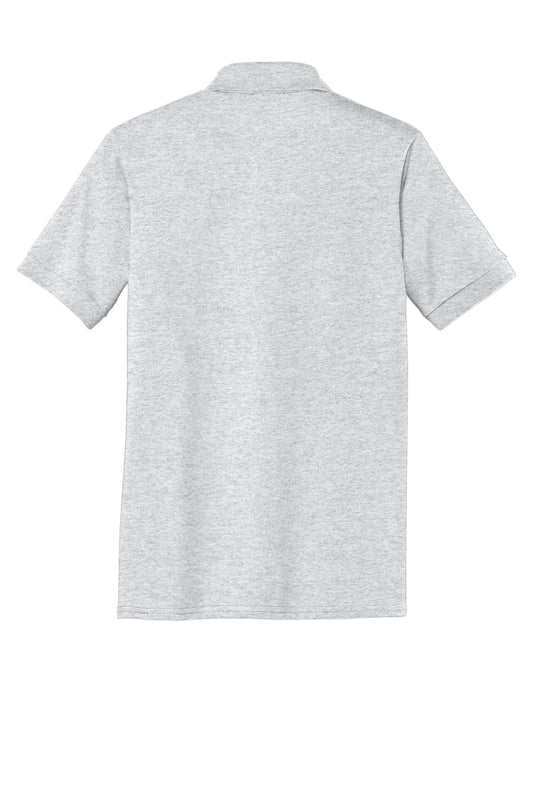 Rear View of Ash Port & Company Tall Core Blend Jersey Knit Polo. KP55T
