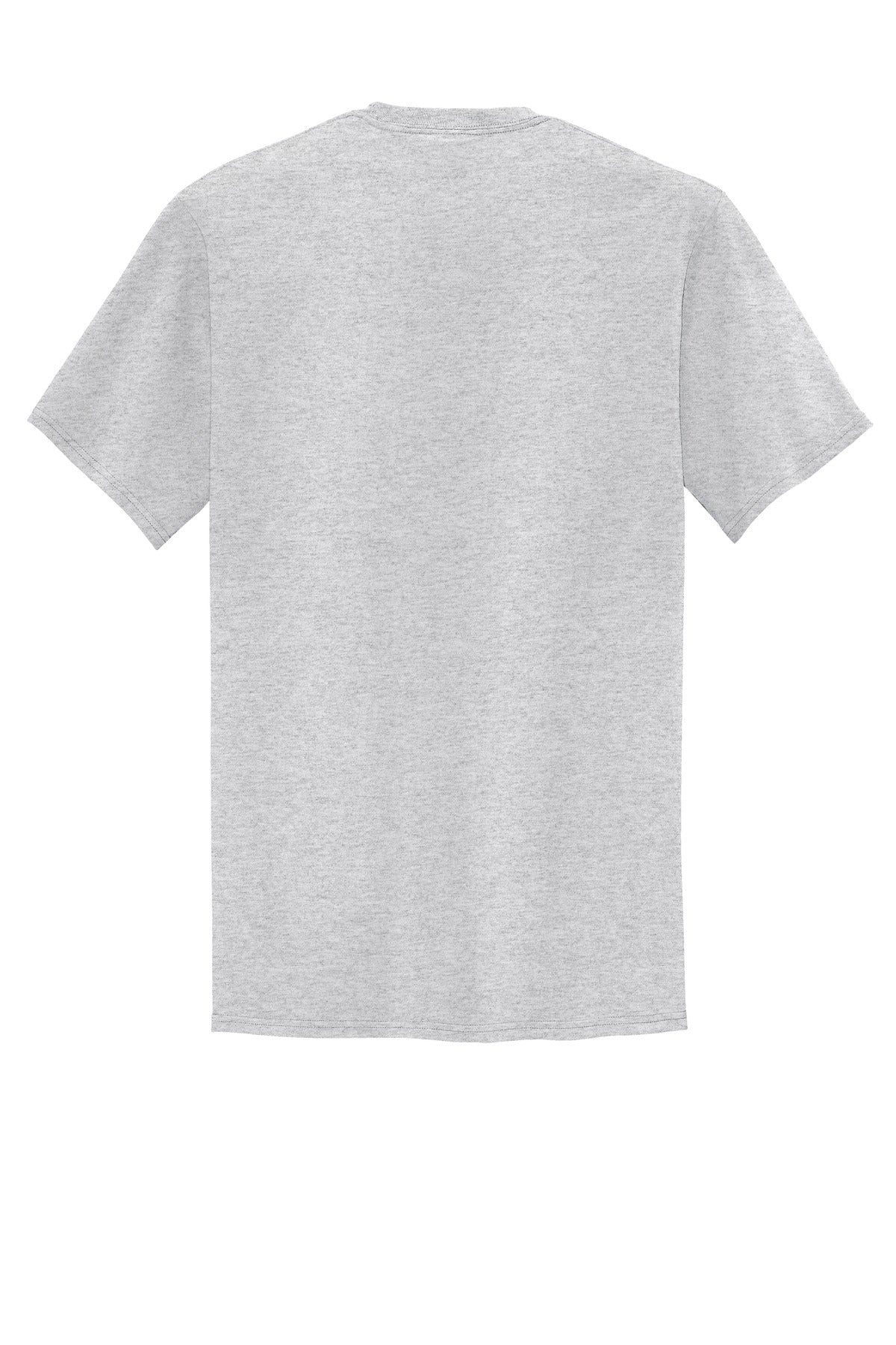 Rear View of Ash Port & Company Tall Core Blend Pocket Tee. PC55PT