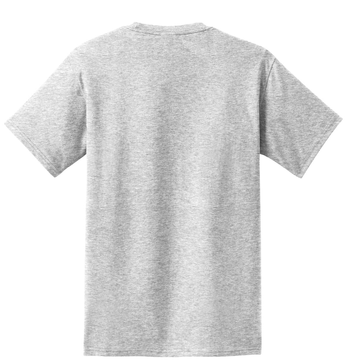 Rear View of Ash Port & Company - Tall Essential Pocket Tee. PC61PT
