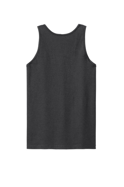 Rear View of Asphalt American Apparel Fine Jersey Unisex Tank 2408