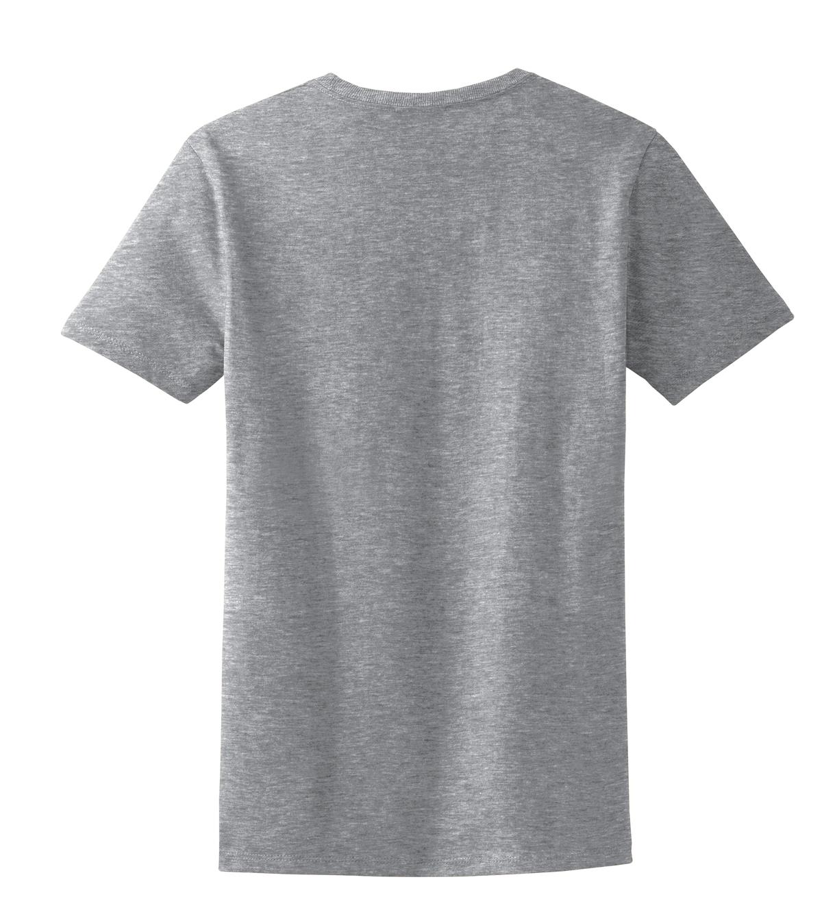 Rear View of Ath Heather Port & Company Women's Essential Tee. LPC61