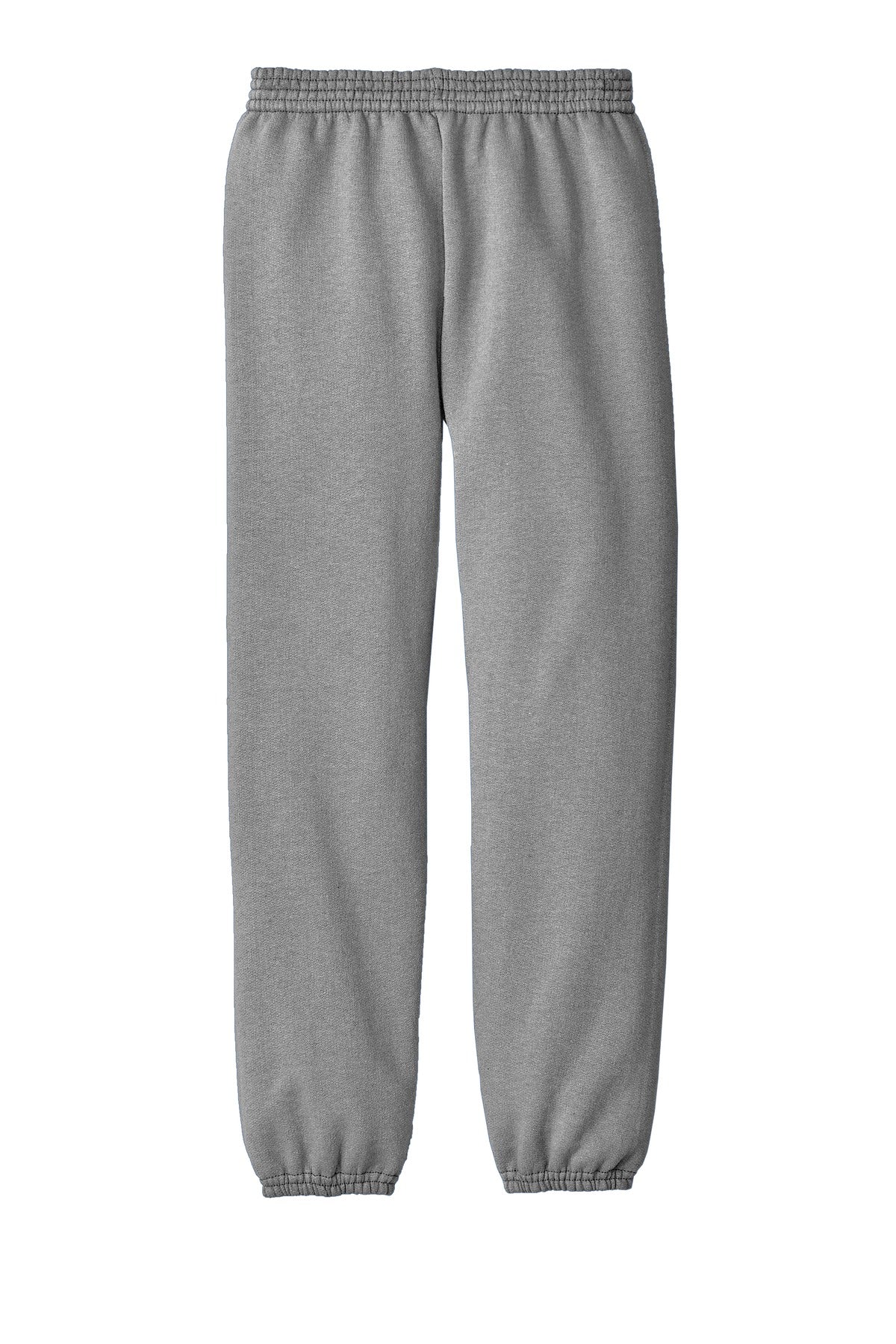 Rear View of Ath. Heather Port & Company - Youth Core Fleece Sweatpant. PC90YP