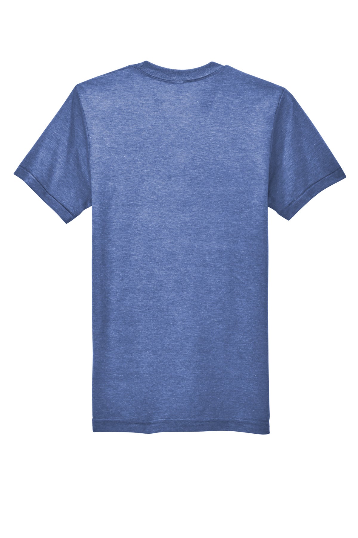 Rear View of AthlBlue American Apparel Tri-Blend Short Sleeve Track T-Shirt TR401