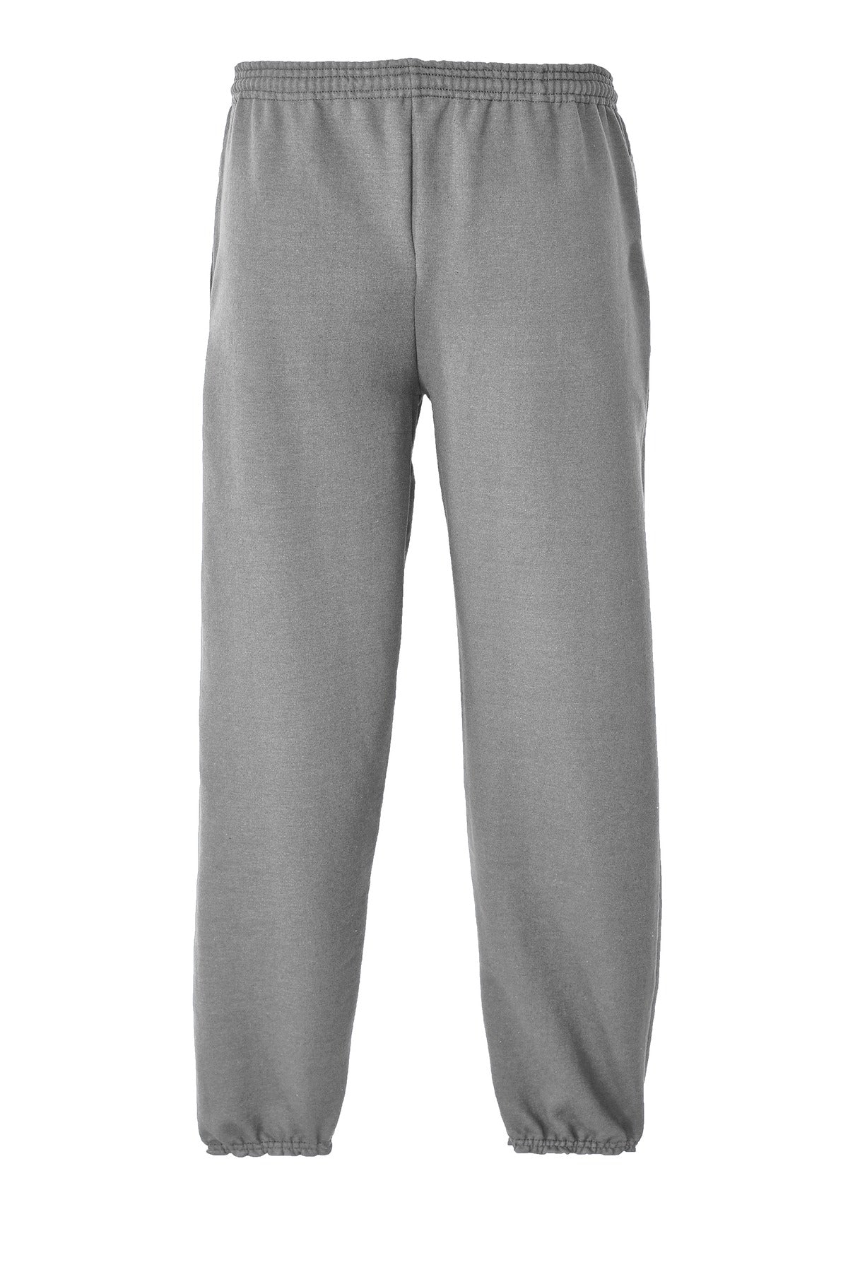 Rear View of Athletic Hthr Port & Company - Essential Fleece Sweatpant with Pockets. PC90P