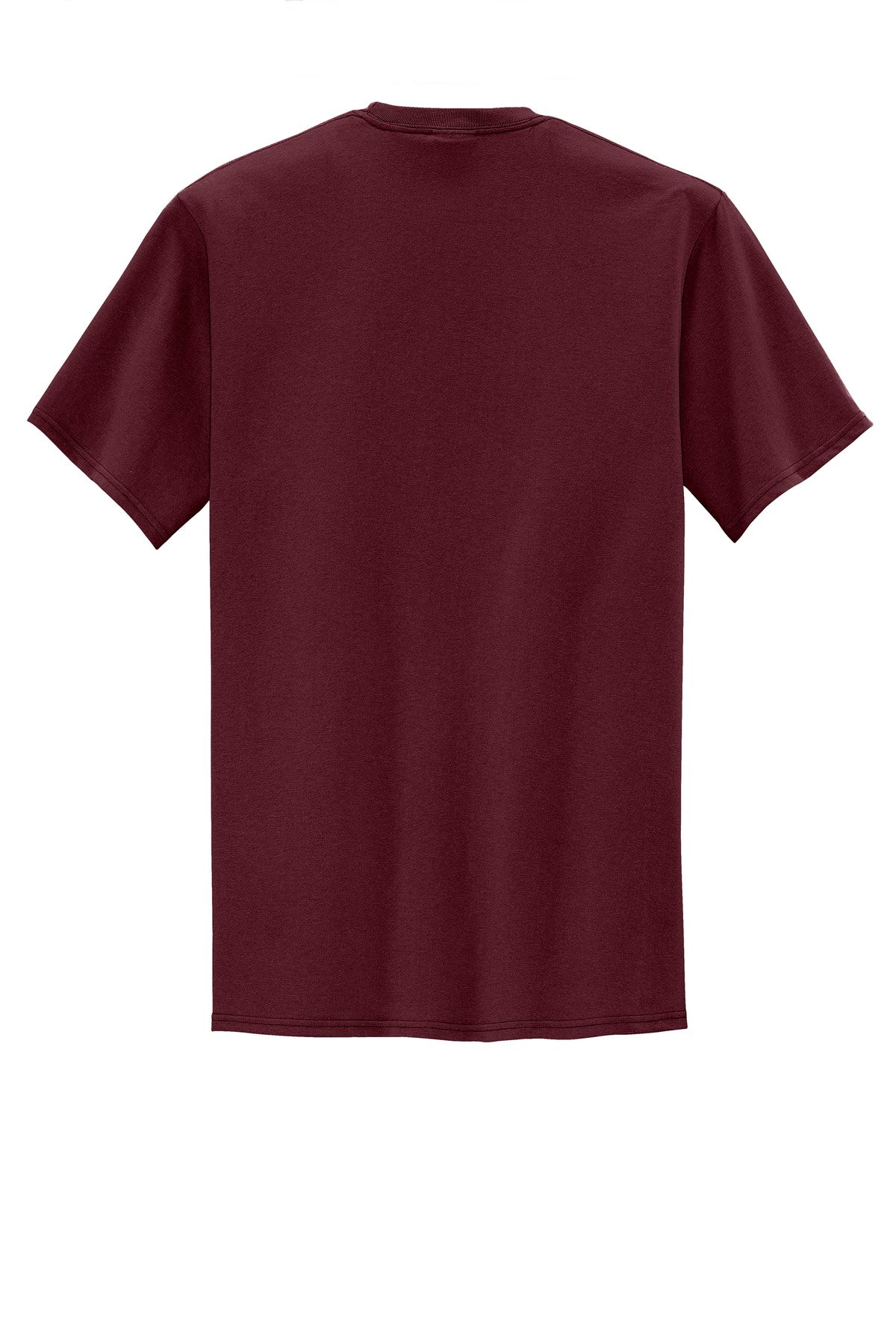 Rear View of Athletic Marn Port & Company Tall Core Blend Pocket Tee. PC55PT