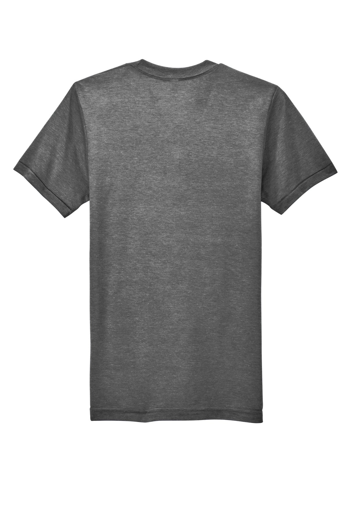 Rear View of AthlGrey American Apparel Tri-Blend Short Sleeve Track T-Shirt TR401