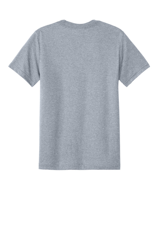 Rear View of AthlHthr Port & Company Youth CVC Tee PC340Y