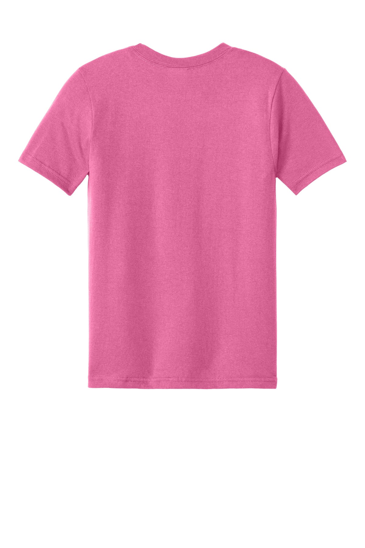 Rear View of AwrnsPink Port & Company Youth CVC Tee PC340Y