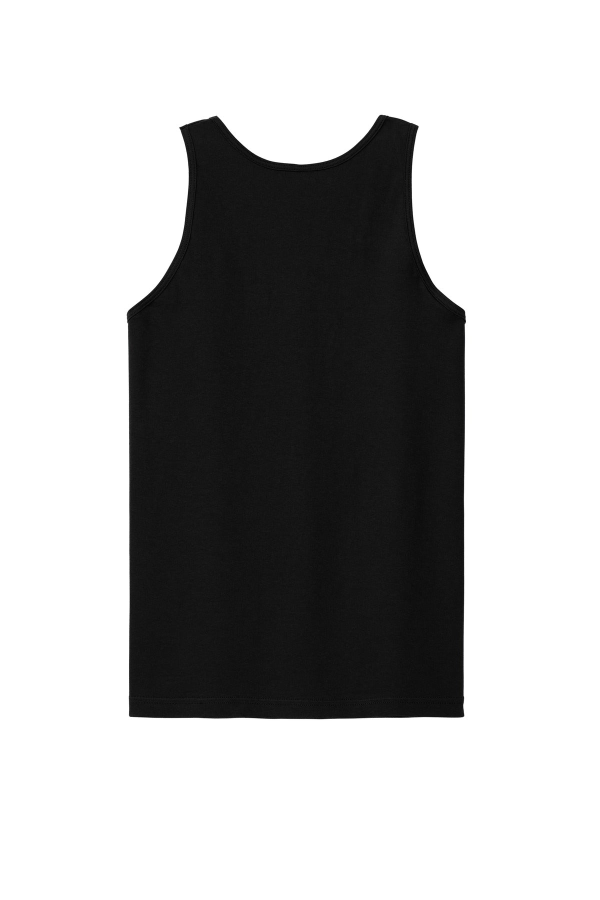 Rear View of Black American Apparel Fine Jersey Unisex Tank 2408
