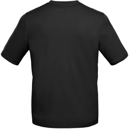 Rear View of Black DARA SS Tech Tee - Men's plain