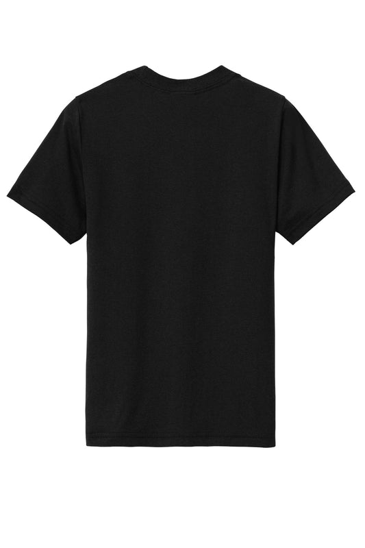 Rear View of Black Port & Company Youth Tri-Blend Tee PC330Y