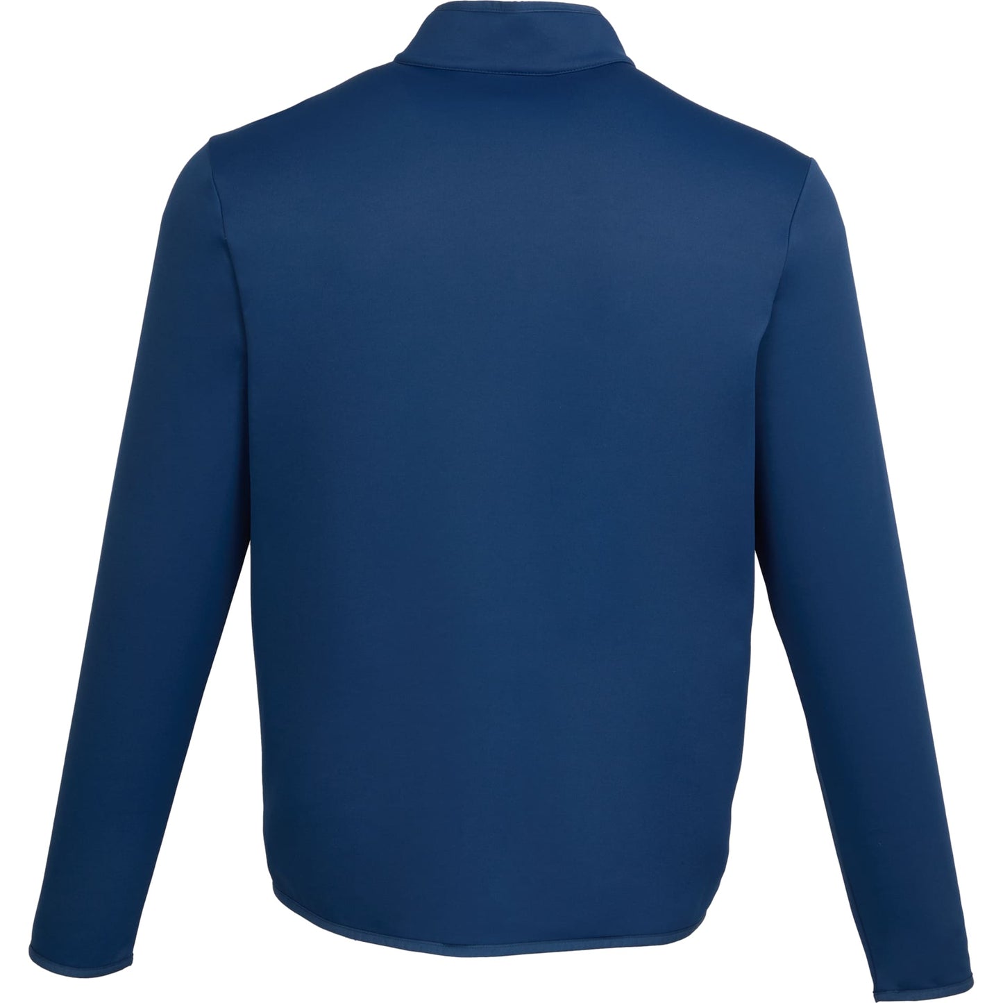 Rear View of Blue TELICA Brush Back Fleece Jacket - Men's plain