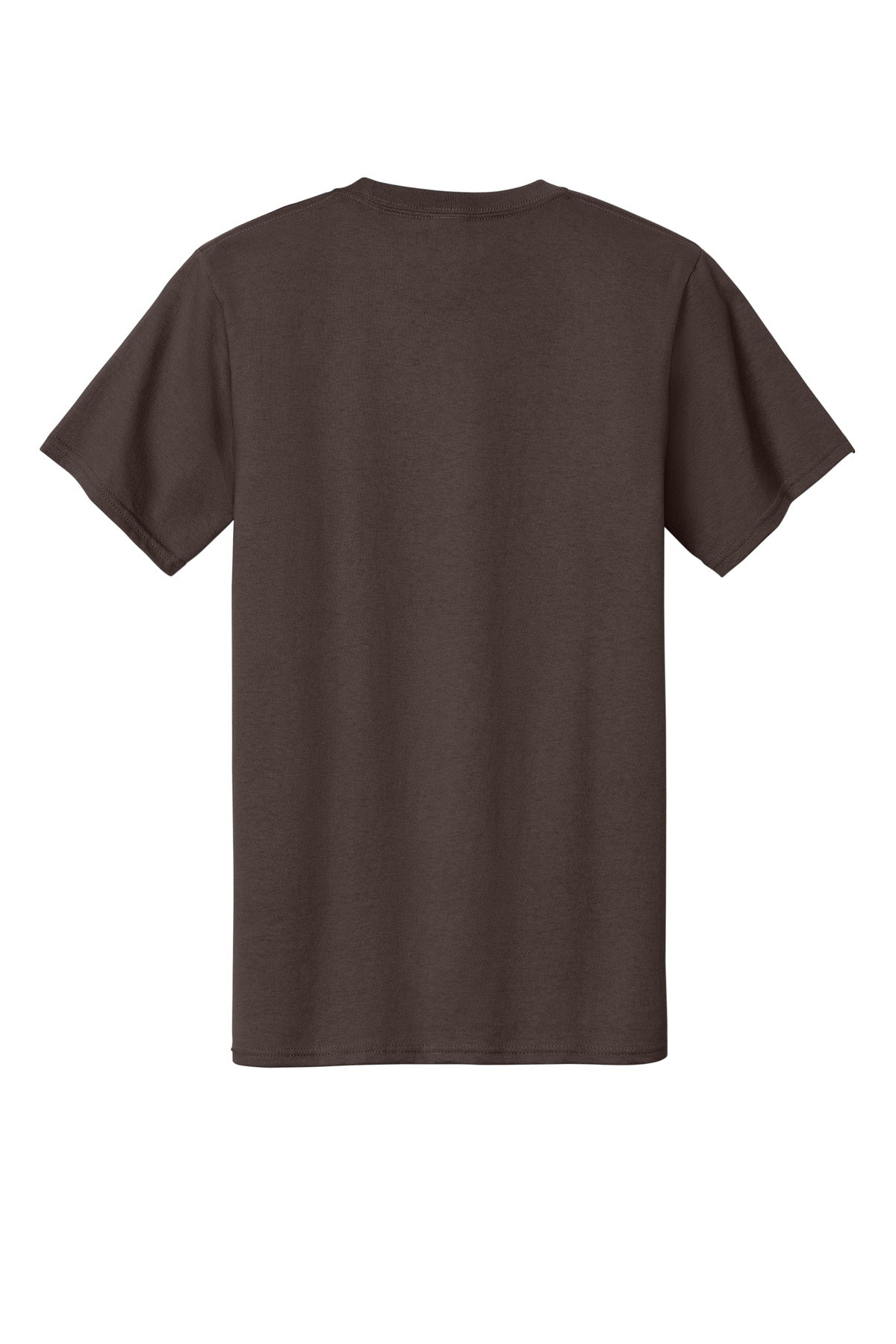 Rear View of Brown Port & Company Tall Essential Tee. PC61T