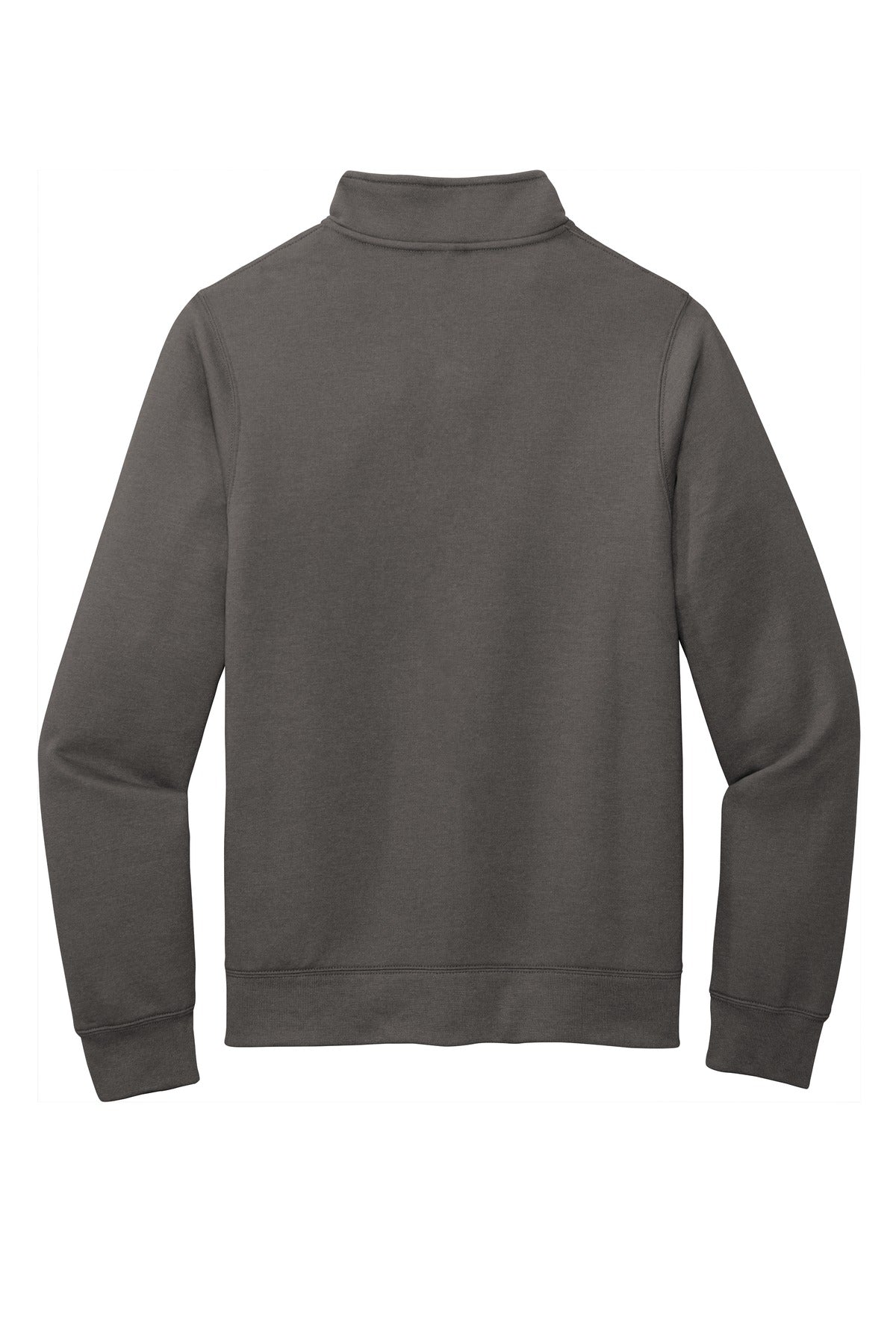 Rear View of Charcoal Port & Company Core Fleece Cadet Full-Zip Sweatshirt PC78FZ