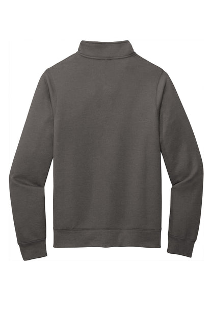 Rear View of Charcoal Port & Company Core Fleece Cadet Full-Zip Sweatshirt PC78FZ