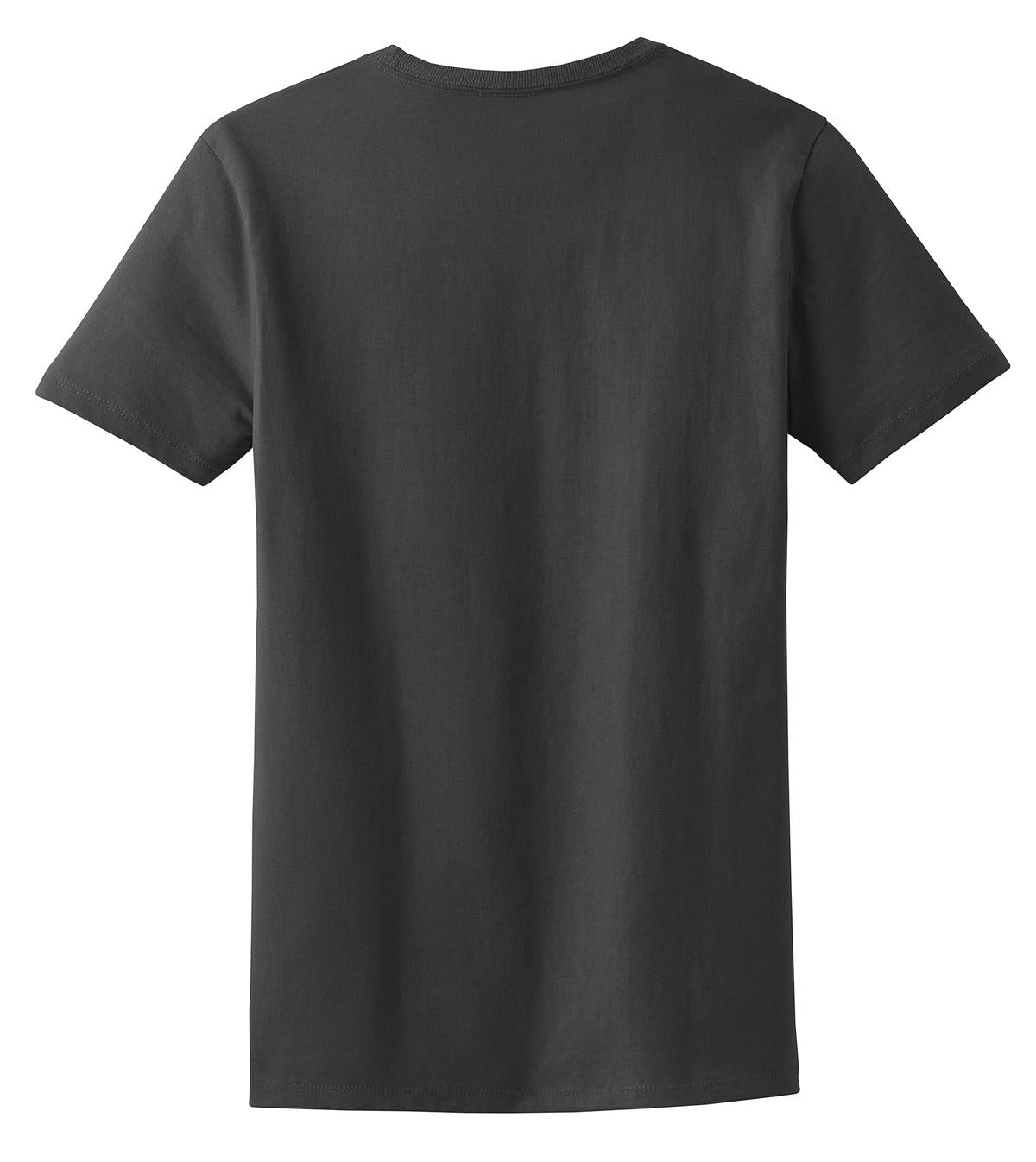 Rear View of Charcoal Port & Company Women's Essential Tee. LPC61