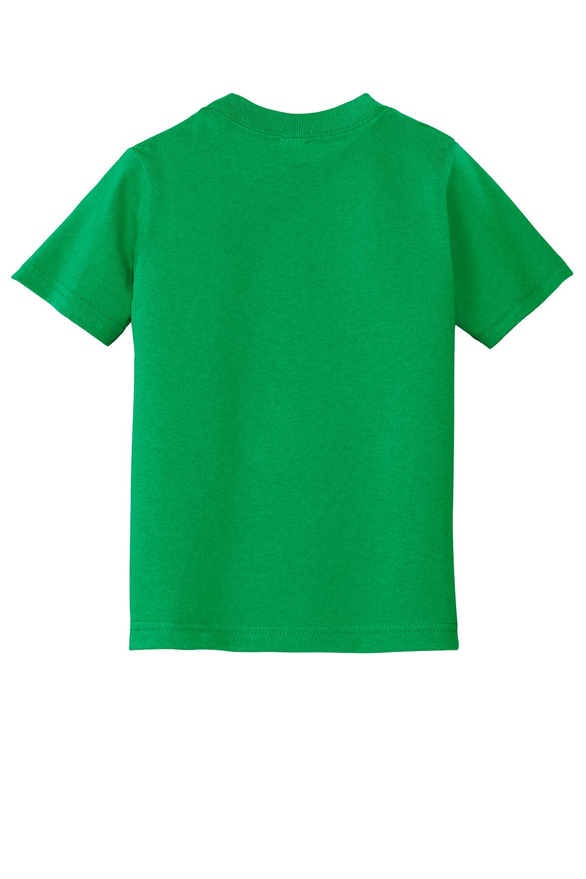 Rear View of Clover Green Port & Company Toddler Core Cotton Tee. CAR54T