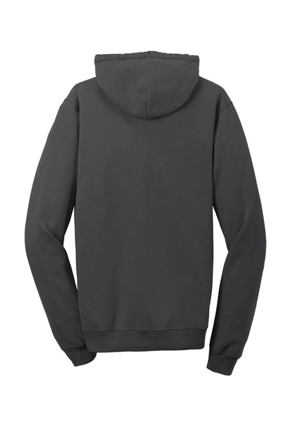 Rear View of Coal Port & Company Beach Wash Garment-Dyed Pullover Hooded Sweatshirt. PC098H