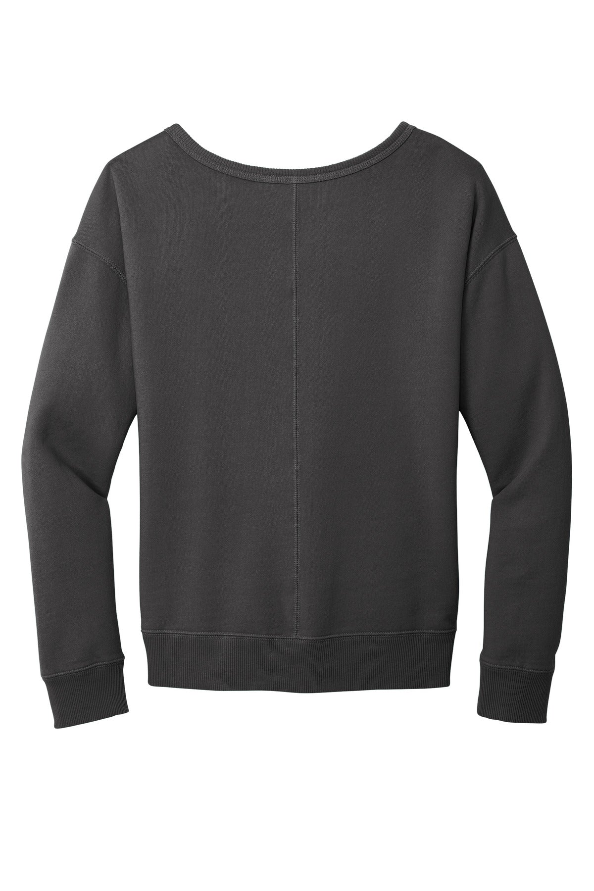 Rear View of Coal Port & Company Women's Beach Wash Garment-Dyed V-Neck Sweatshirt LPC098V
