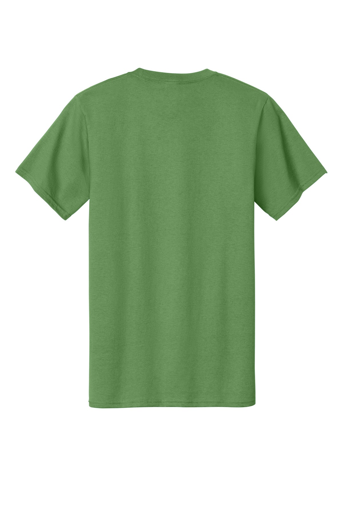 Rear View of Dill Green Port & Company Tall Essential Tee. PC61T