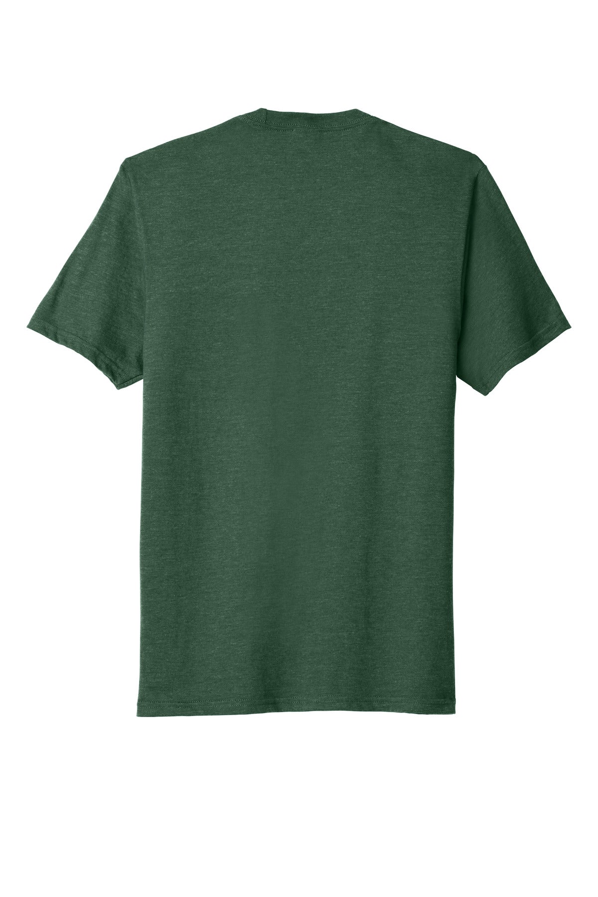 Rear View of Forest Grn Hth Port & Company Fan Favorite Blend Tee. PC455
