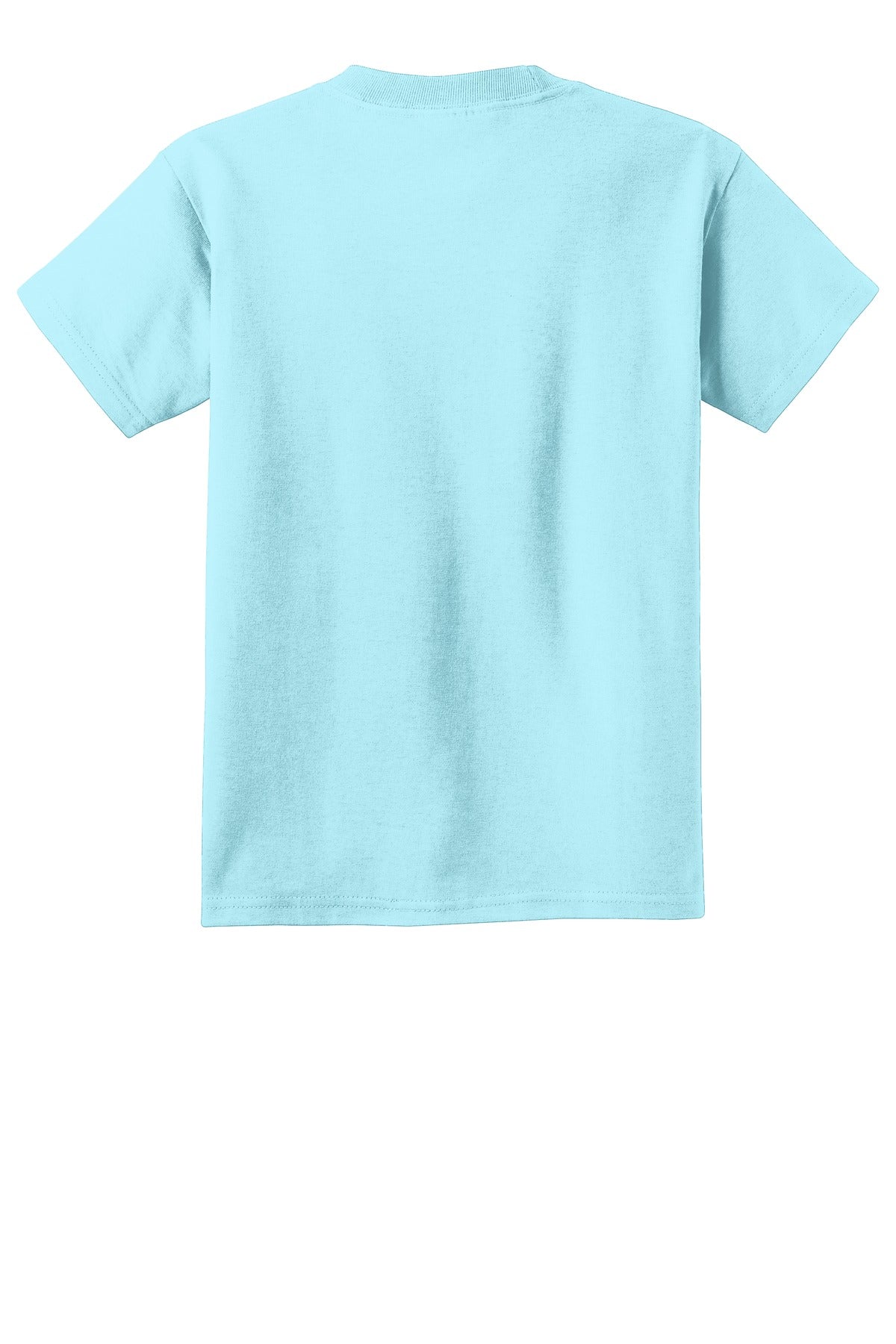 Rear View of Glacier Port & Company Youth Beach Wash Garment-Dyed Tee. PC099Y
