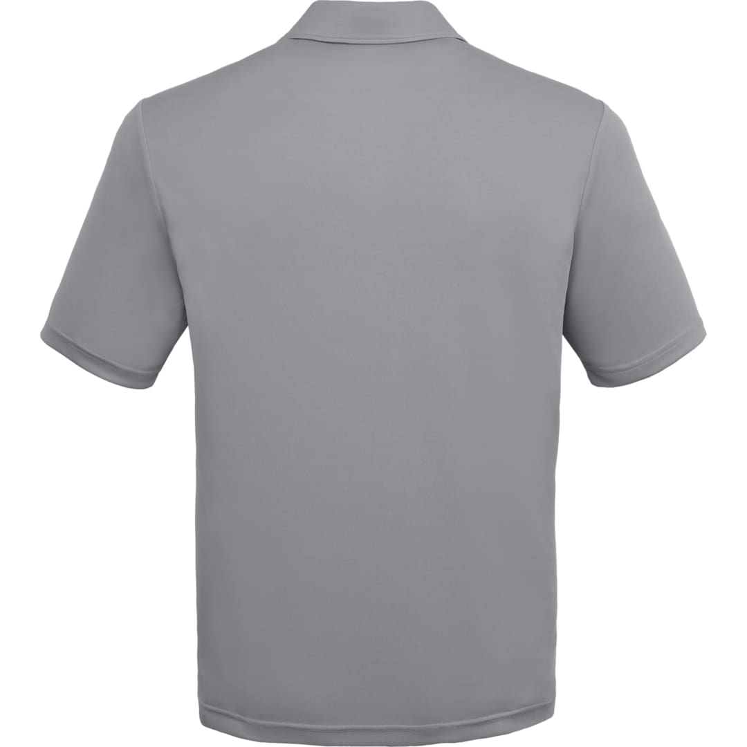 Rear View of Grey DARA SS Polo - Men's plain
