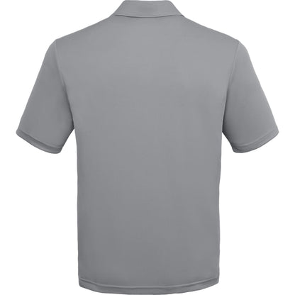 Rear View of Grey DARA SS Polo - Men's plain
