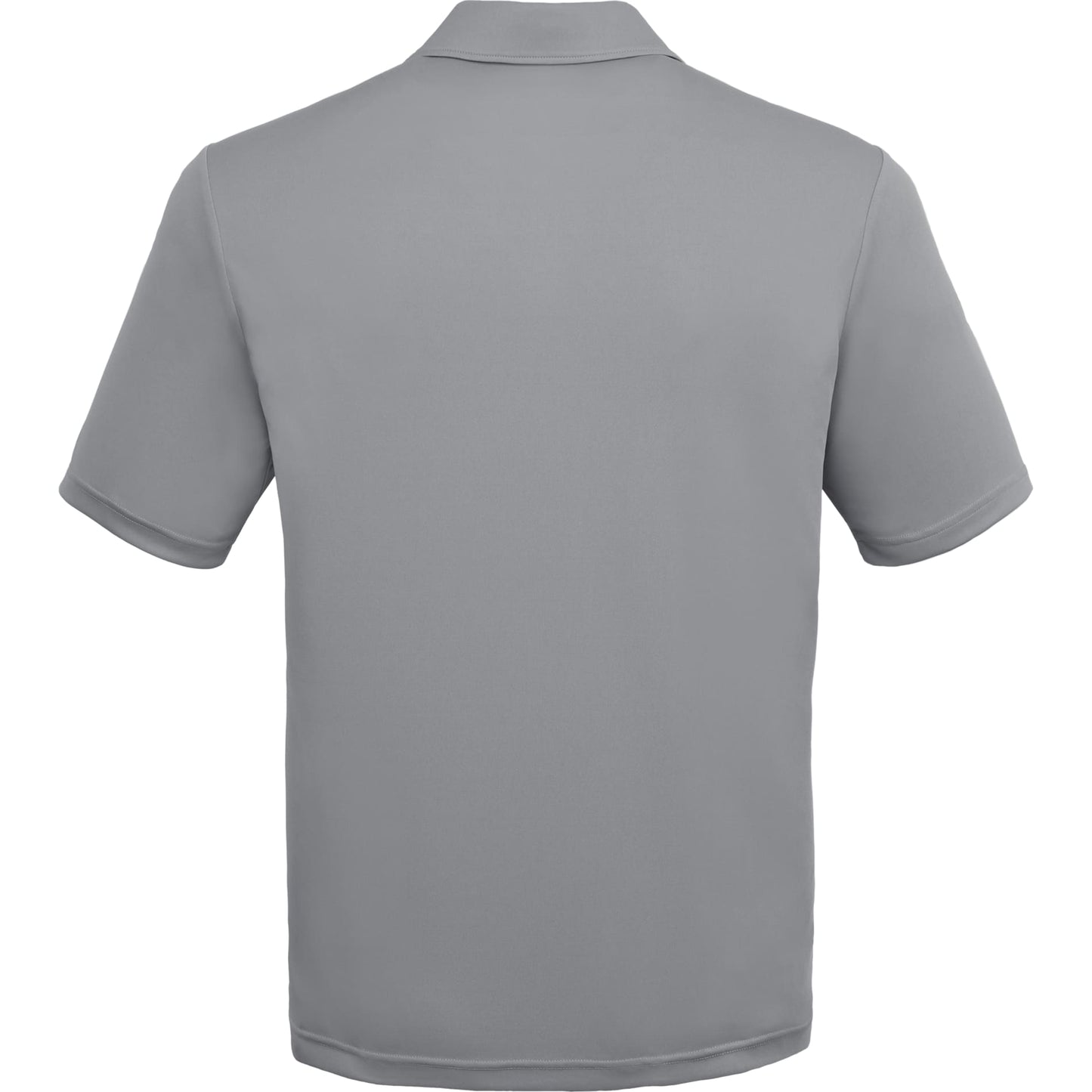 Rear View of Grey DARA SS Polo - Men's plain