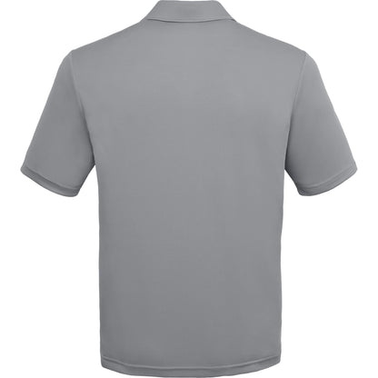 Rear View of Grey DARA SS Polo - Men's plain