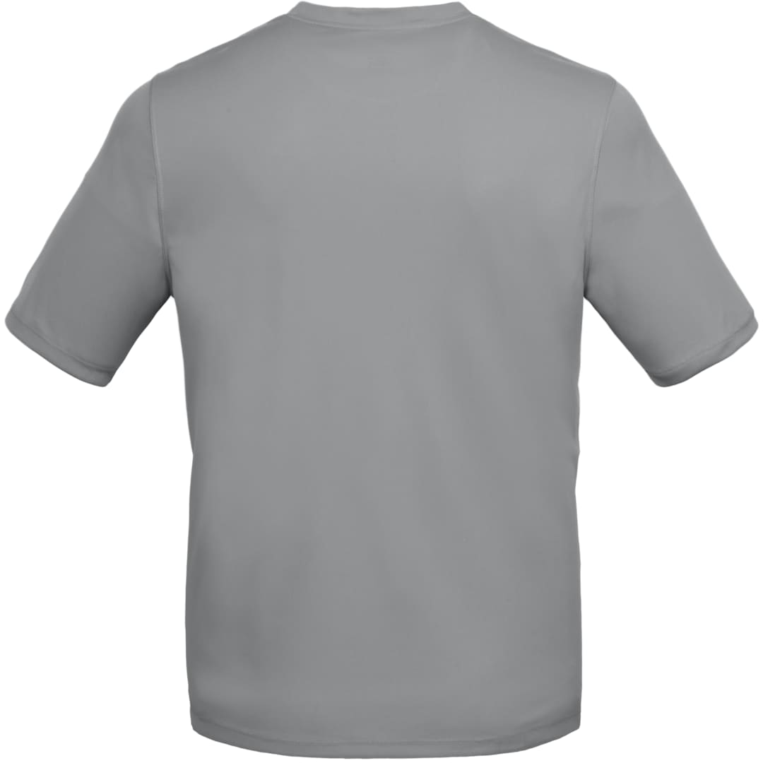 Rear View of Grey DARA SS Tech Tee - Men's plain