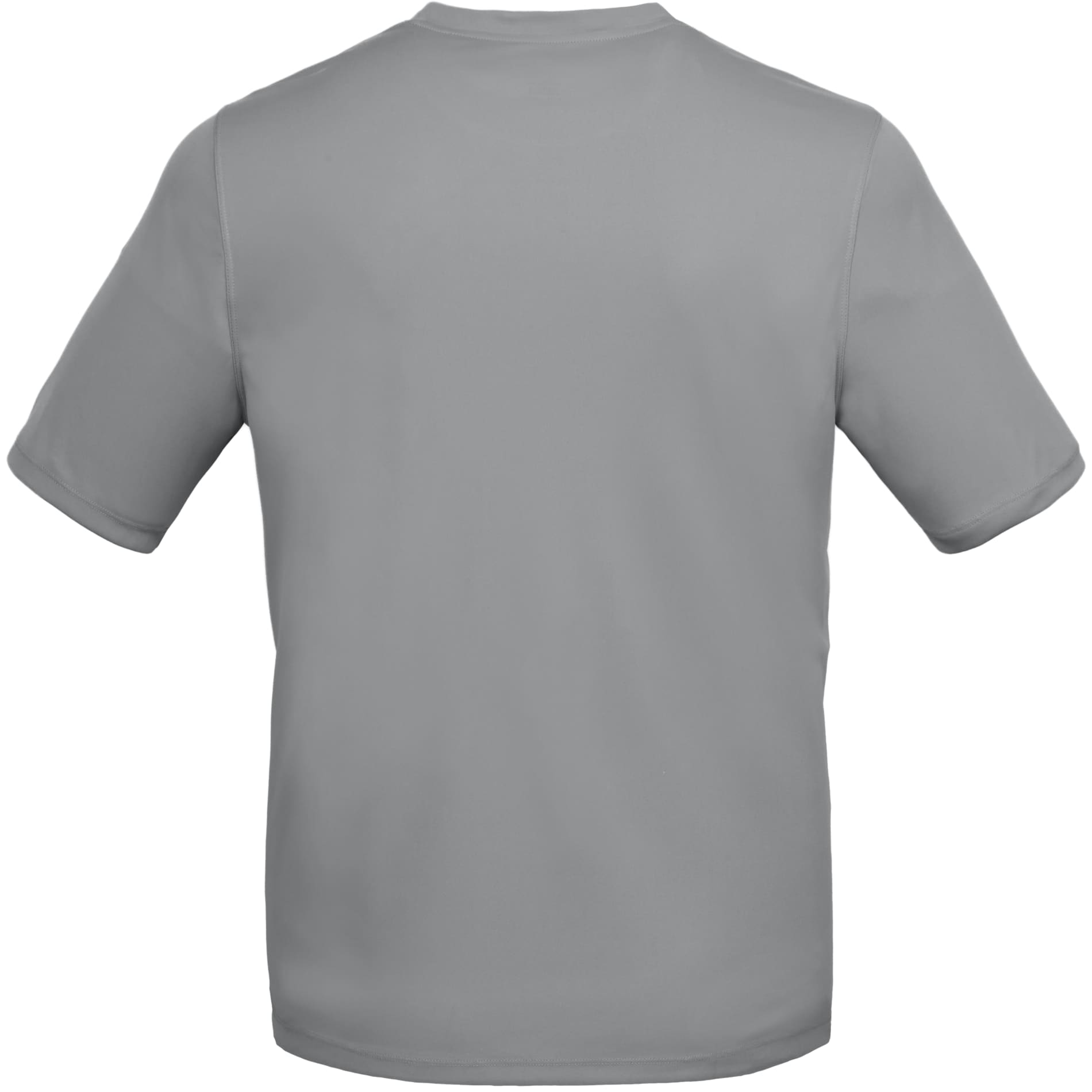 Rear View of Grey DARA SS Tech Tee - Men's plain