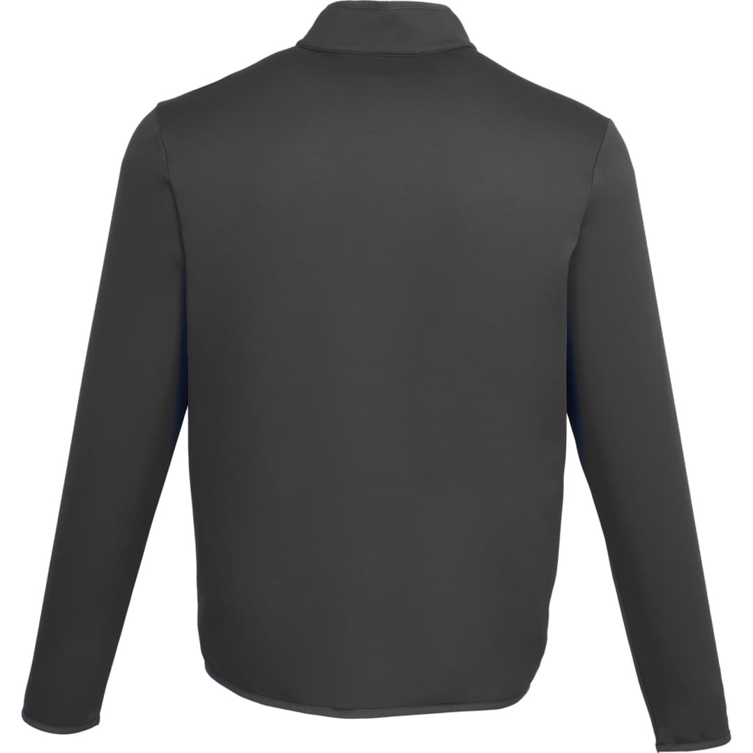 Rear View of Grey TELICA Brush Back Fleece Jacket - Men's plain
