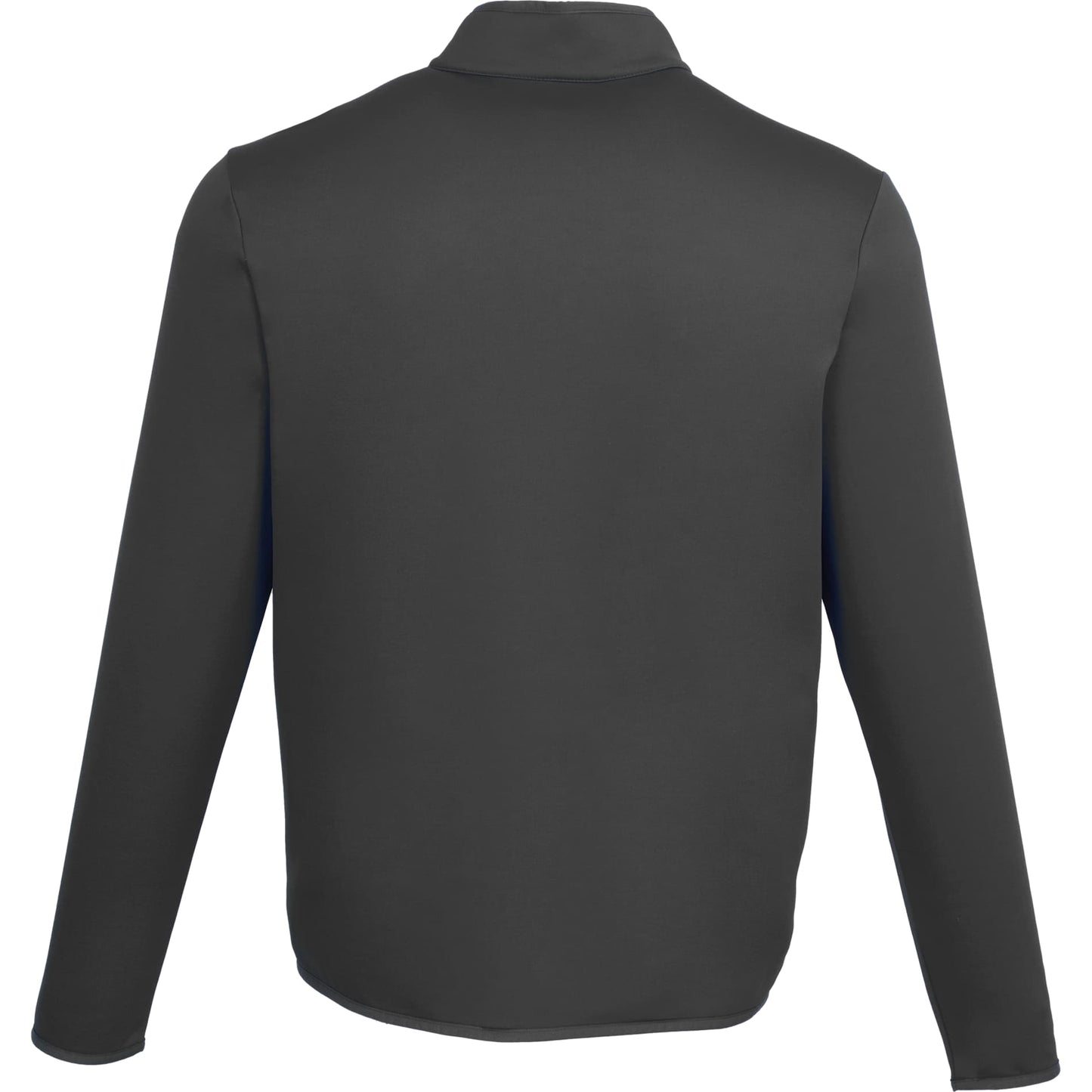 Rear View of Grey TELICA Brush Back Fleece Jacket - Men's plain