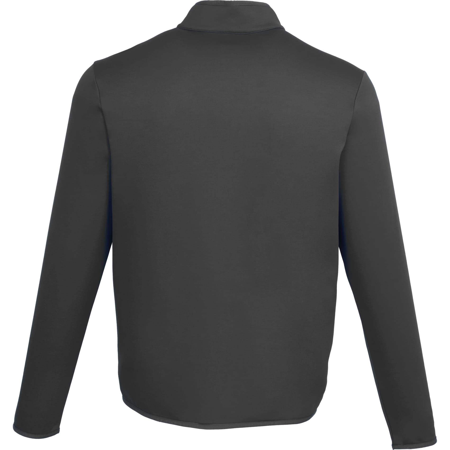 Rear View of Grey TELICA Brush Back Fleece Jacket - Men's plain