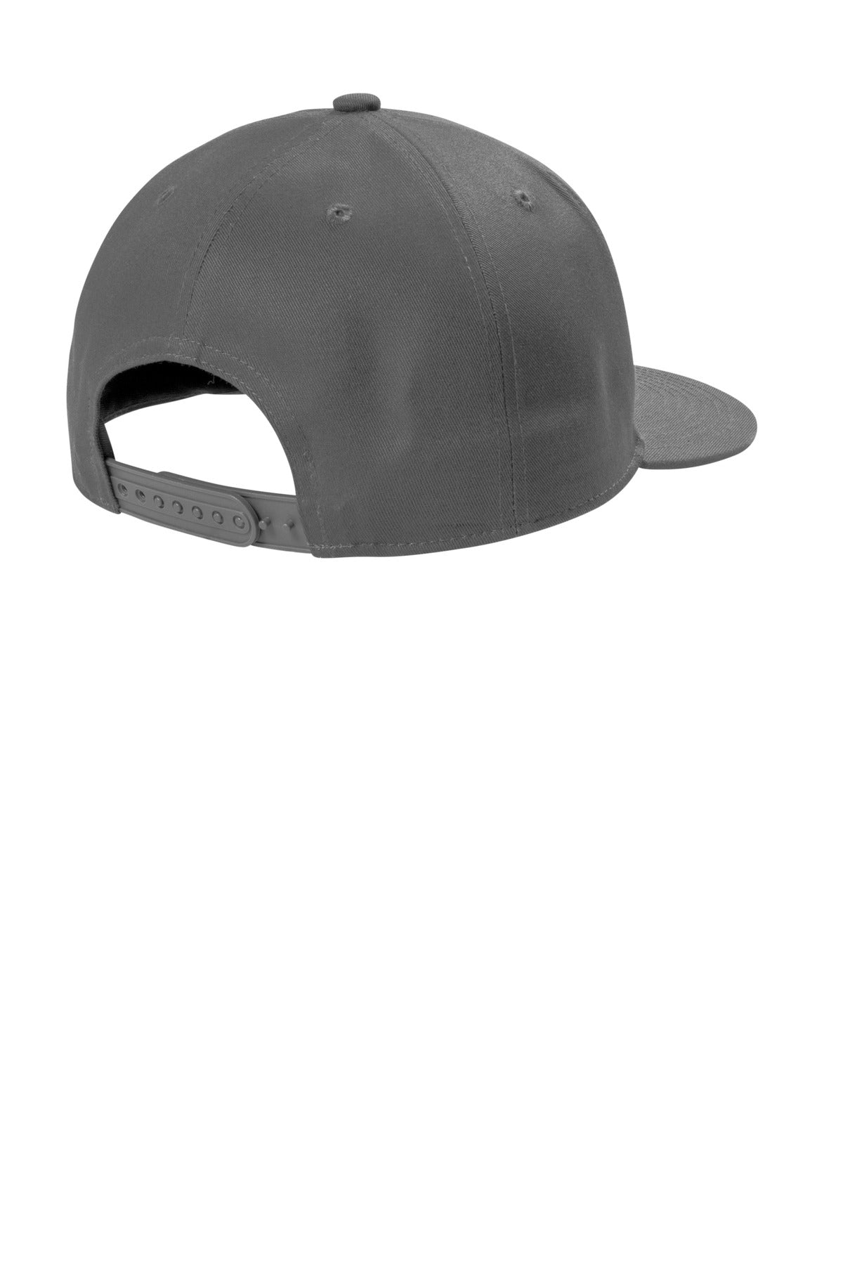 Rear View of GreySteel Port Authority Snapback Flat Bill Cap C116