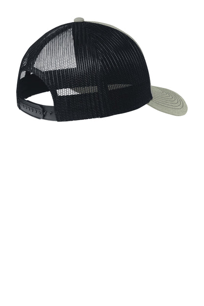 Rear View of HtGy/RcNv Port Authority Snapback Trucker Cap. C112