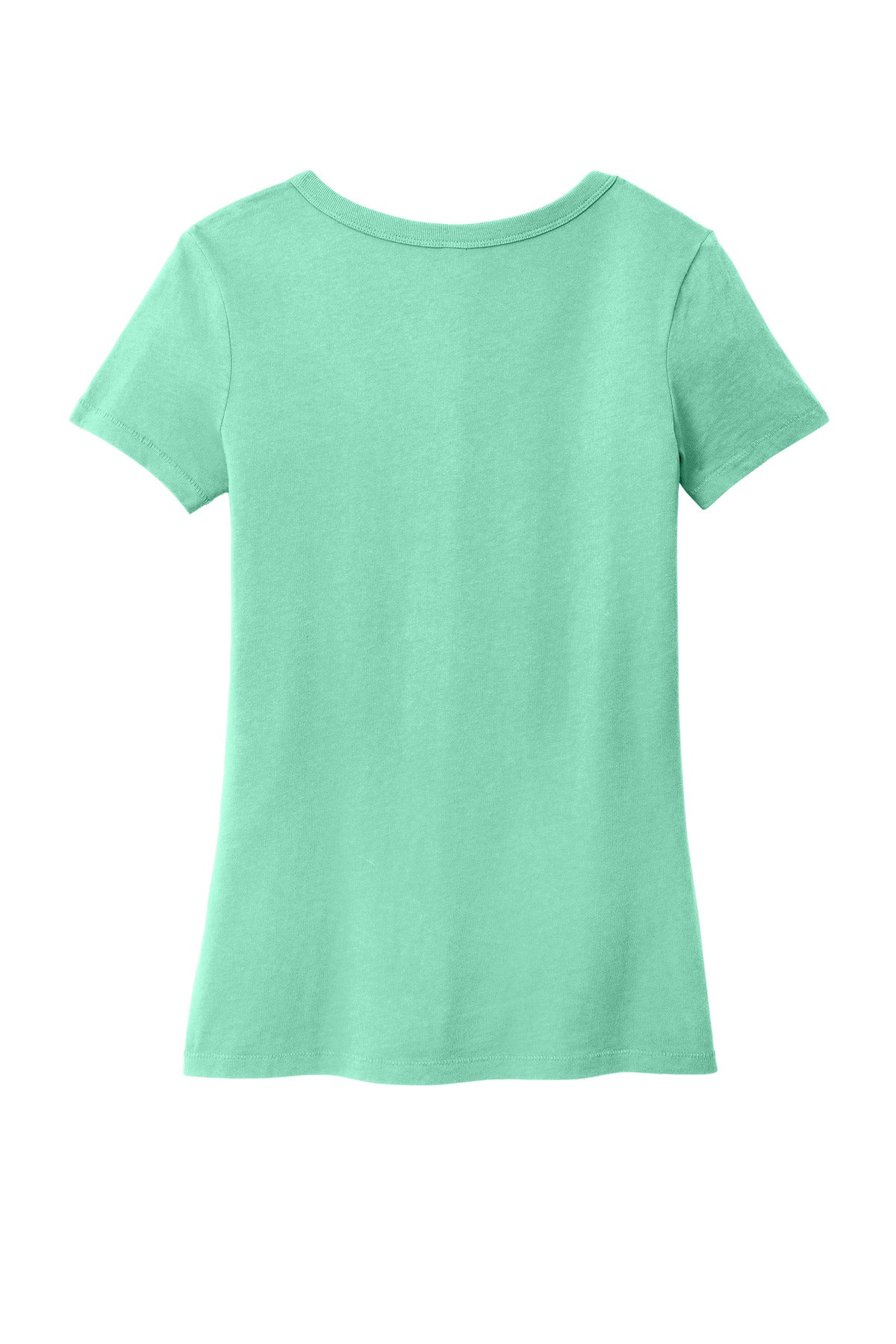 Rear View of Jadeite Port & Company Women's Beach Wash Garment-Dyed V-Neck Tee LPC099V