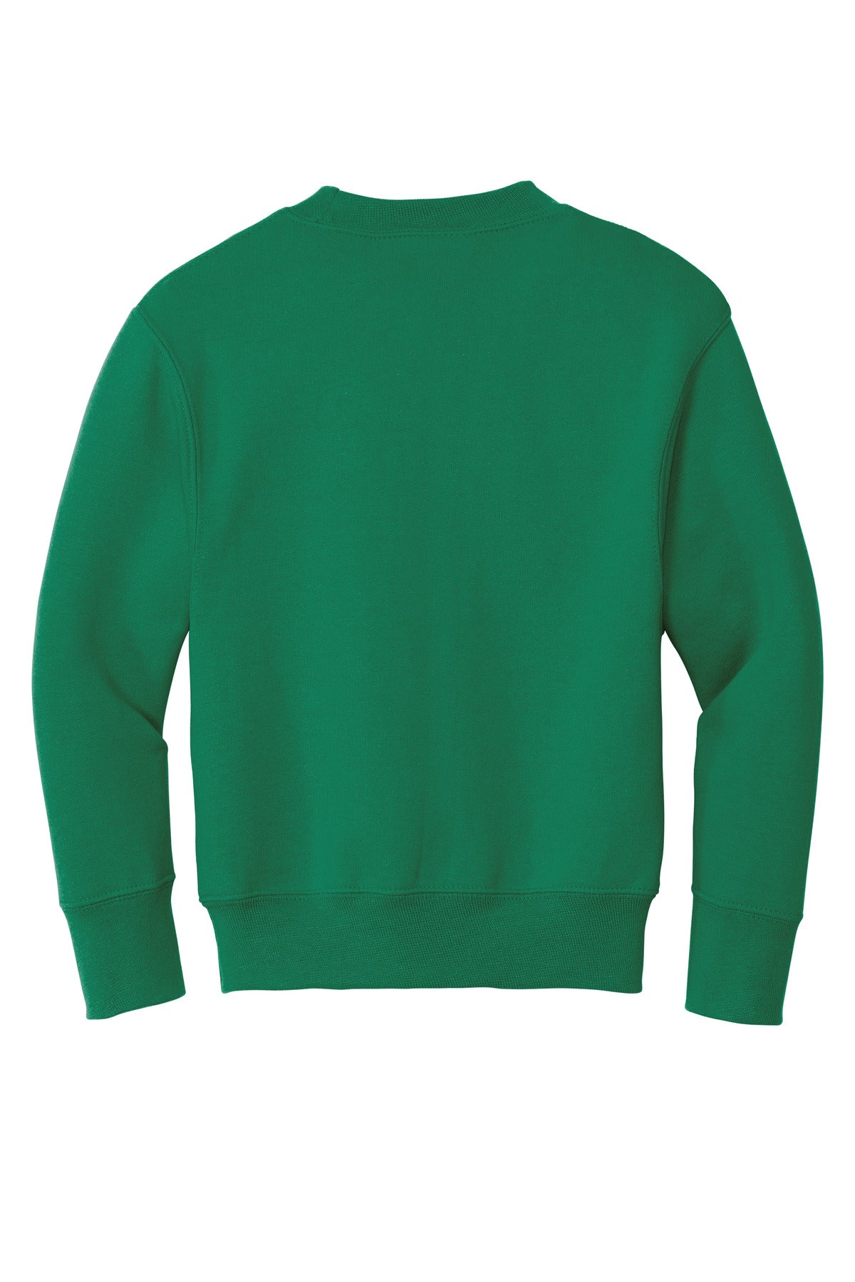Rear View of Kelly Port & Company Youth Core Fleece Crewneck Sweatshirt. PC90Y