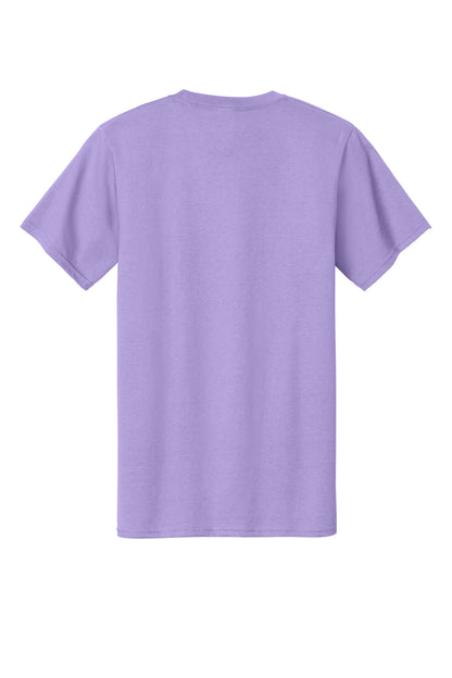 Rear View of Lavender Port & Company Tall Essential Tee. PC61T