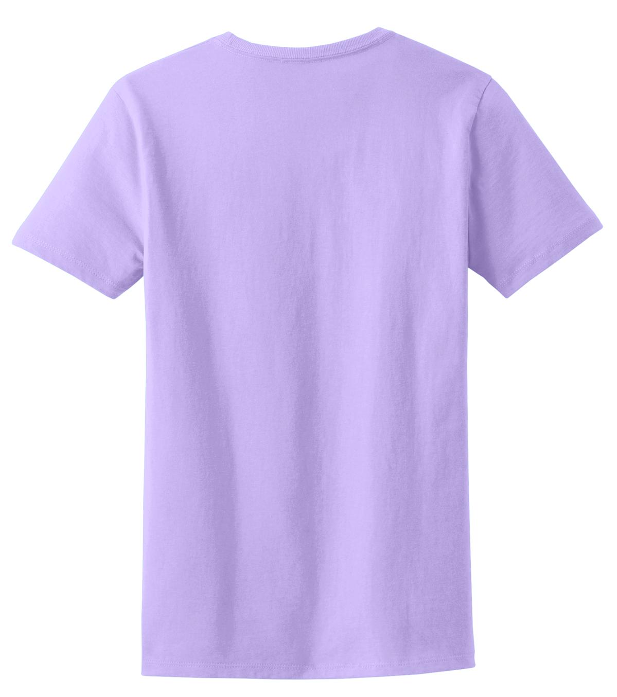 Rear View of Lavender Port & Company Women's Essential Tee. LPC61