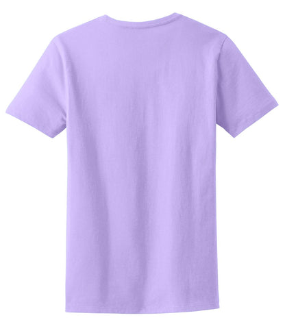 Rear View of Lavender Port & Company Women's Essential Tee. LPC61