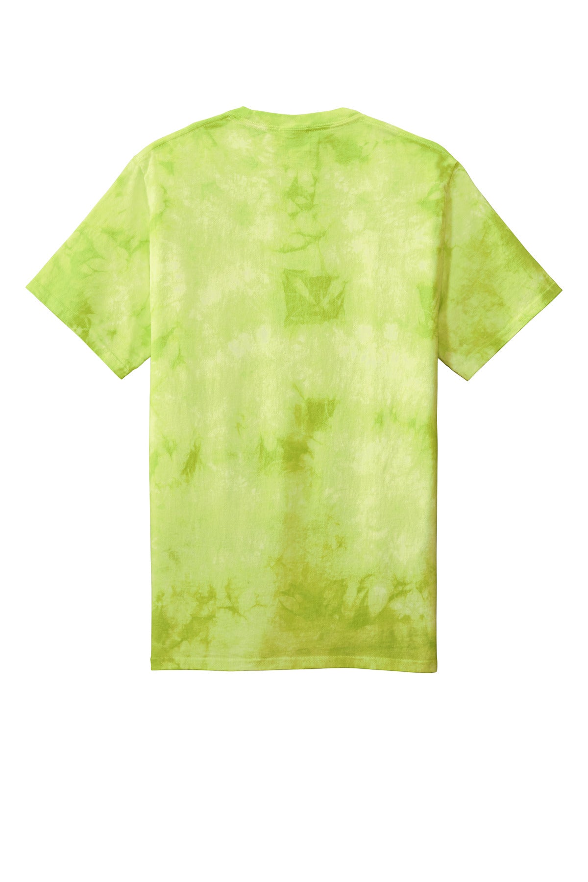 Rear View of Lemon Lime Port & Company Crystal Tie-Dye Tee PC145