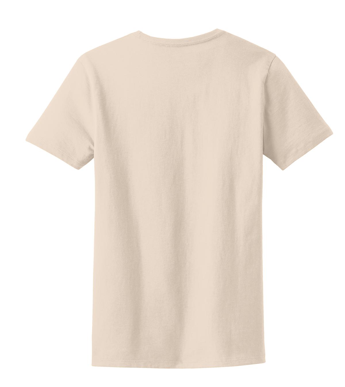 Rear View of Natural Port & Company Women's Essential Tee. LPC61