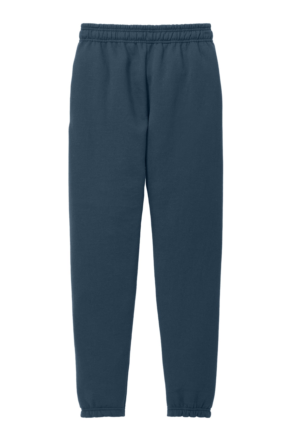 Rear View of Navy Port & Company Core Fleece Sweatpant PC78SP