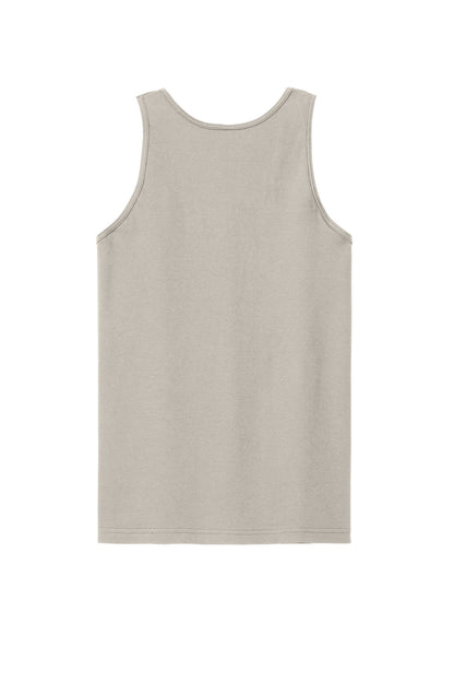 Rear View of NewSilver American Apparel Fine Jersey Unisex Tank 2408